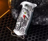 Image 3 of Tool Metal Lighter Butane Torch Gas Windproof Lighter