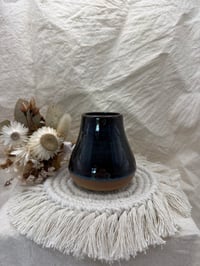 Vase-dark blue