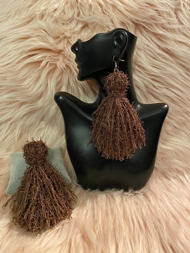 Long Tassel Earrings Solid Colors (Fancy)