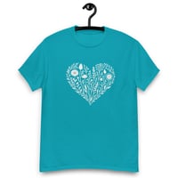 Image 1 of Unisex classic tee, Wildflower Heart T-Shirt | Minimal Floral Heart Graphic Tee