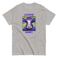 Image 8 of Unisex classic tee, Legend Dairy Cow T-Shirt | Funny Farm Pun Graphic Tee