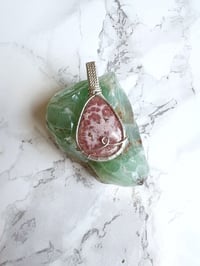Image 2 of rhodochrosite pendant