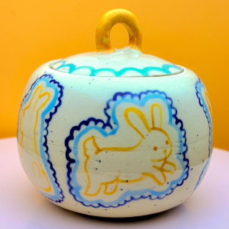 image of bunny jar