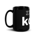 Image of I Cut Therefore I Kolaj Black Glossy Mug