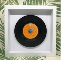 Image 1 of Abba, framed original 7" vinyl records