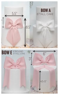 Image 2 of Bow Cake Topper 