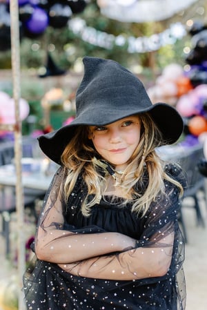 Image of Black Floppy Witch Hat 