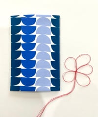 Half Moon Flowers Blue