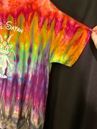 Image 3 of XL Hail Satan Tie Dye Shirt 1
