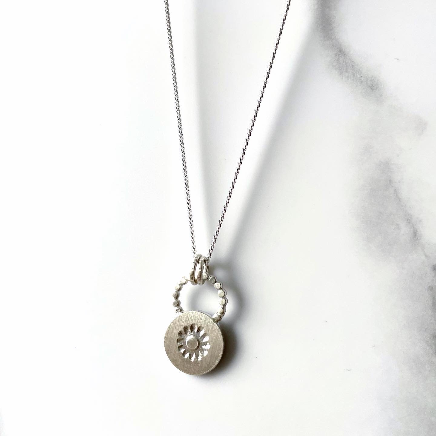 Image of Handmade Sterling Silver Sunshine Pendant 925