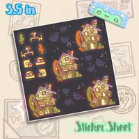 Ghosties House Sticker Sheet
