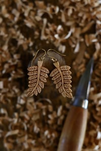 Image 3 of • Fern leaf Earrings • 