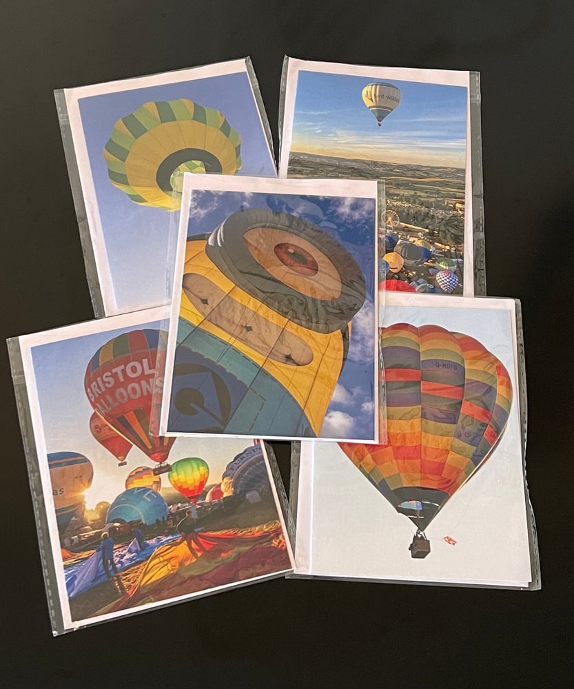 Image of Bristol International Balloon Fiesta greetings card set