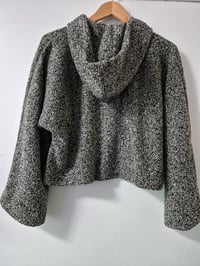 Image 3 of Kylie Jane Cropped Cape jacket - grey/black boucle