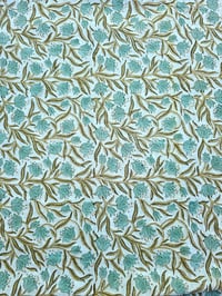 Image 2 of Namaste fabric tulipes vertes