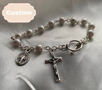 Image 1 of [Custom] Pearl Rosary Bracelet 