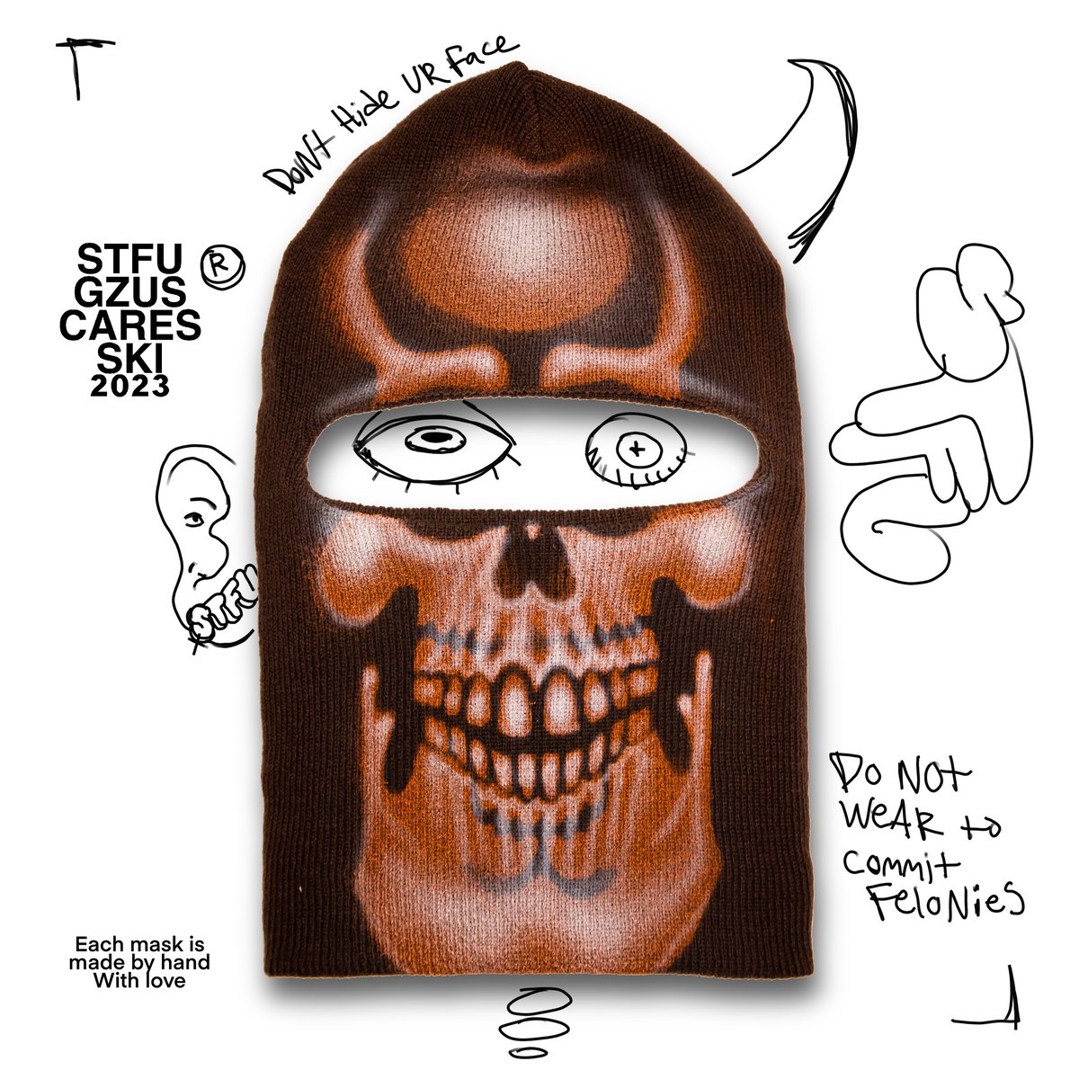 Image of STFU GZUS CARES SKI MASK