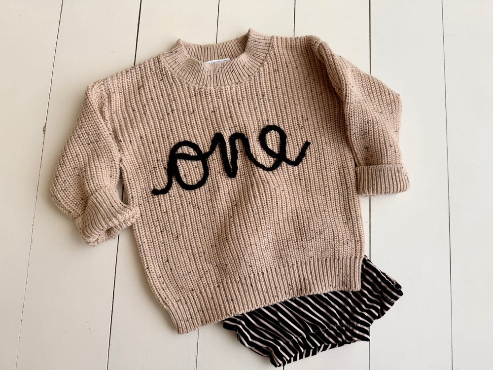 Image of ONE sweater set vintage speckled