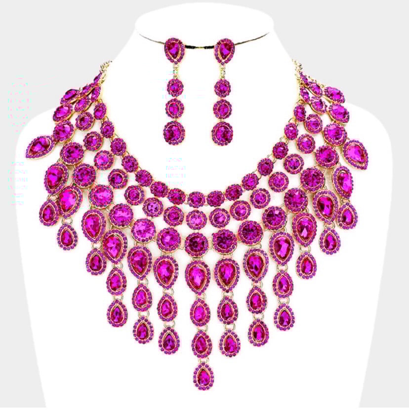 Image of  Crystal Glass Necklace 