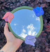 Image 2 of Fused glass tulip mirrors