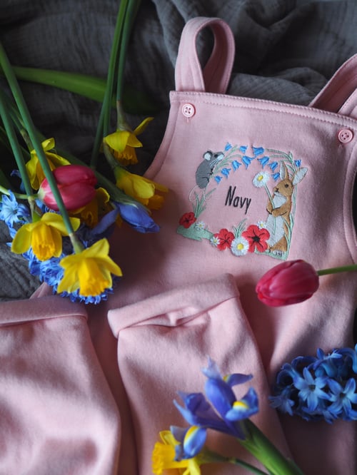 Image of The Forest Floor - Pink Dungarees