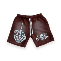 MF shorts - mahogany brown