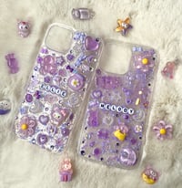 Image 1 of Purple Junk/Charm Phone Case