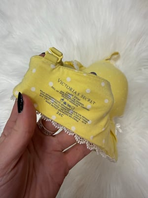 Image of Victoria’s Secret Yellow Polka Dot Bra - 36C