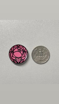 Image 3 of Utena Rose Crest Mini Pinback Button - 1 Inch