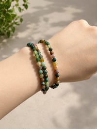 Image 3 of Indian Agate Wrap Bracelet & Necklace