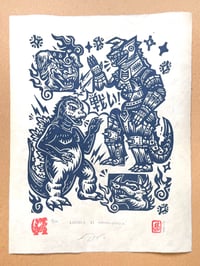 Image 1 of Godzilla VS Mechagodzilla! Print