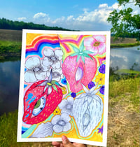 Image 2 of Strawberry Art Print