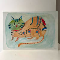 Image 3 of Original painting on art board -cat prince 