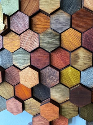 Image of Wooden Honeycomb A