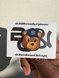 DifferentlyUptown/Burdeens Chicago Bear Mask Pin