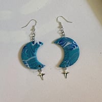 Blue Moon Dangle Earrings