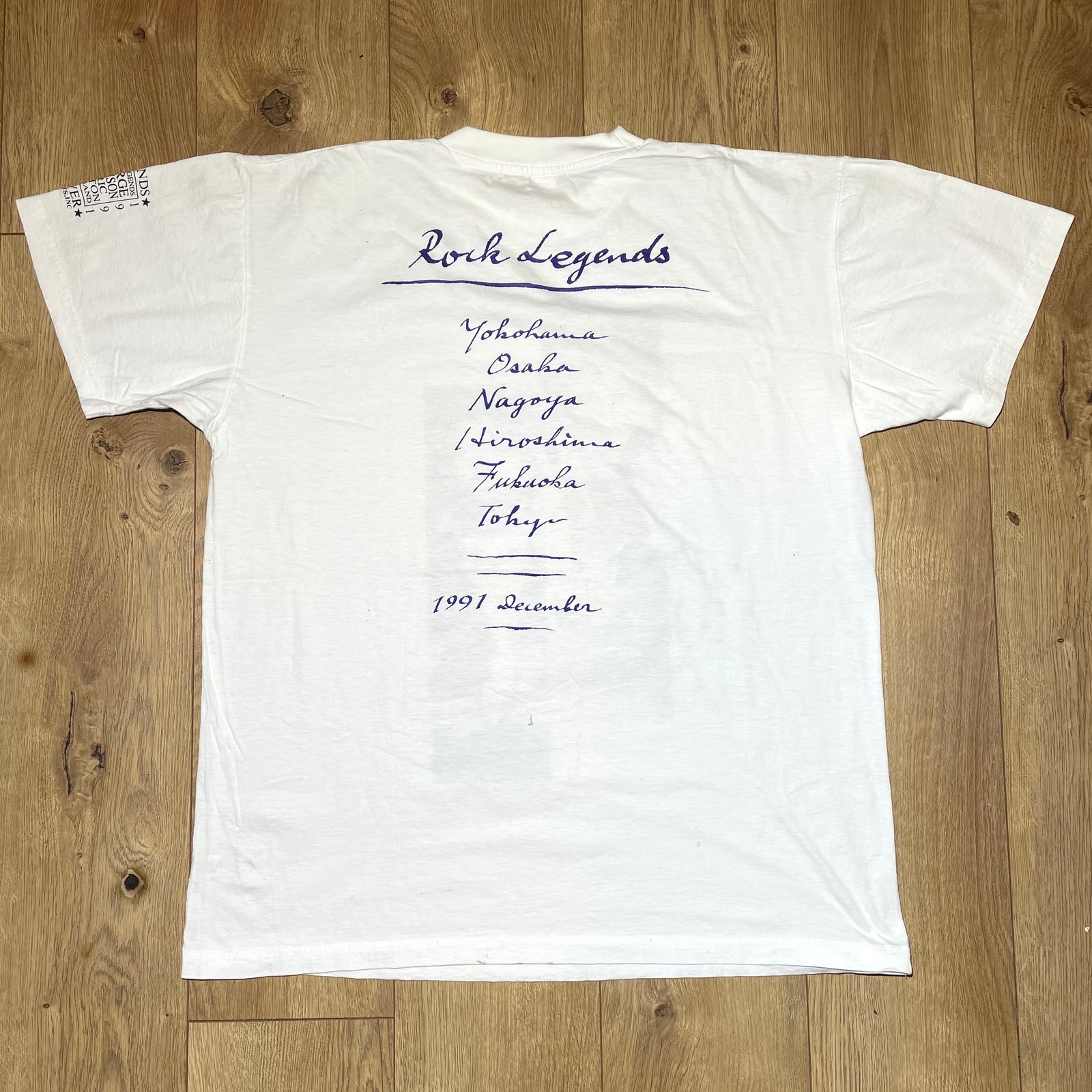 Eric Clapton Japan World Tour 1991 Tシャツ Eric Clapton Japan World Tour 1991 Tシャツ Eric Clapton Japan