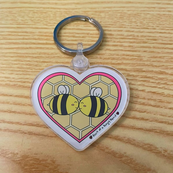 Image of Bee My Valentine Keychain