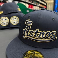 Image 1 of New Era 59Fifty Navy- Gold