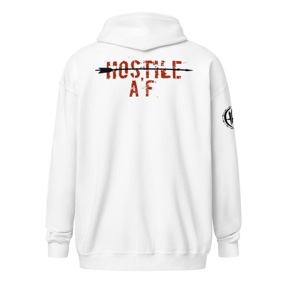 Hostile AF heavy blend zip hoodie