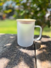 Image 2 of 17oz Frosted Sublimation Glass Mug