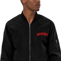Image 4 of See You in Hell Embroidered Recycled Bomber Jacket