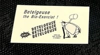 Image 2 of BEETLEJUICE EARRINGS & BIO-EXCORCIST BUSINESS CARD