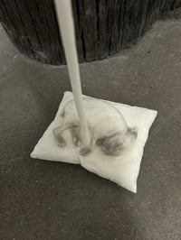 Image 5 of Postmortem hare cast soy wax candle 
