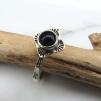 Image 1 of Starlight Sterling Silver Blue Goldstone Ring