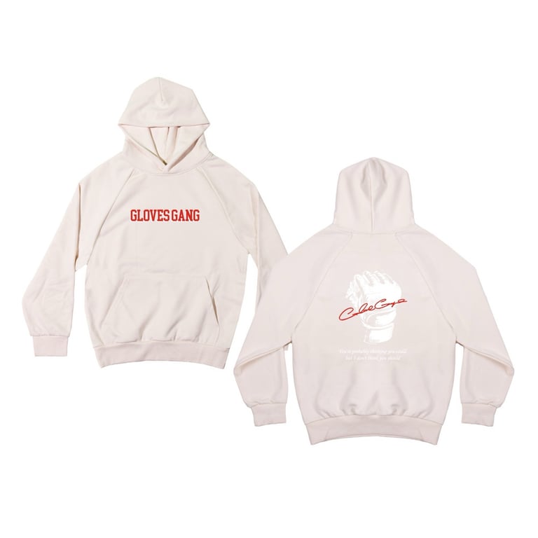 GLOVESGANG HEAVYWEIGHT FRENCHTERRY HOODIES “CREAM”
