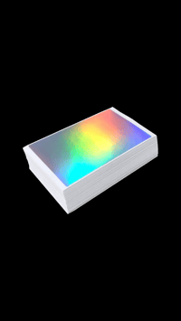 Premium Hologram Eggshell Stickers 