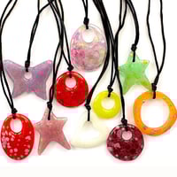 Image 1 of Spring Glass Pendant Necklaces