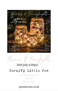 Image 3 of Flowers and Fairylights - Summer Lantern Making Workshop