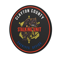 Image 2 of Clayton County Sheriffs office stalking unit PVC Patch W Velcro backing 